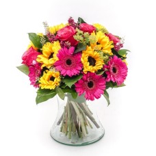 Roses Gerberas And Sunflowers (Standard)