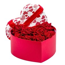 heart shaped canned roses (Standard)