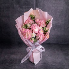 Bliss Carnation Crochet Flower Bouquet