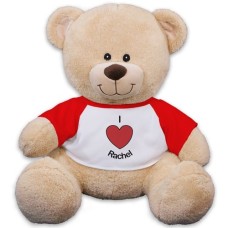 Personalized I Heart You Teddy Bear - 11"