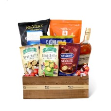 Gold Label Wooden Gift Basket