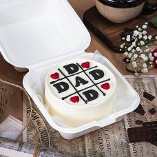 Bread Talk Father's Day Dad Bento Vanilla Ribbon Cake
