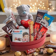 Sweetheart Cuddle Box With A Love Teddy And Branded Chocolates