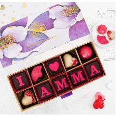 Java 'I Love Amma' 10 Pieces Chocolate Box