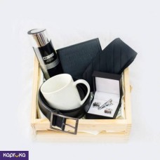 Black N Silver Gift Set For Him