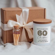 Sixty & Fabulous Gift Box with Scented Candle