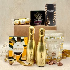 Golden Sparkle Prosecco & Chocolate Gift Box