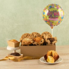 Get Well Cookies, Muffins and Balloon Gift