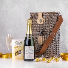 Personalised Champagne And Chocolates Picnic Hamper For Two