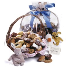 New Baby Gift Basket (32 mini pieces - boy)