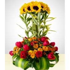 Golden Sunflowers Arrangement