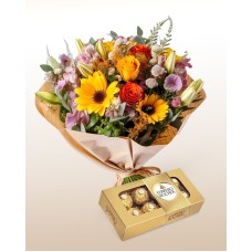 Floral Mix + Chocolates Combo