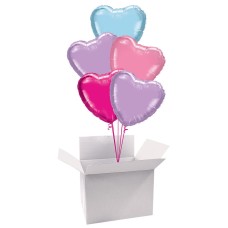 18" / 46cm Balloon Bundle Bouquet with Hearts
