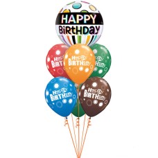 Birthday Black Band and Dots