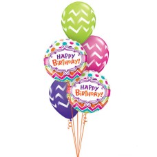Chevron Birthday Dots