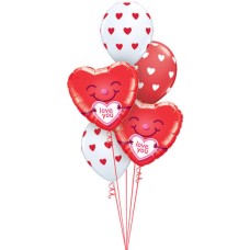 18inch - 46cm Love You Smiley Heart Qualatex
