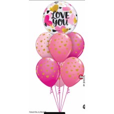 Bouquet 798 Arrows of Love Qualatex #78457 85706-6 43791-2 43766-2 25572-2