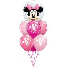 Bouquet 604 Disney Minnie Mouse Pink Bubble Bouquet Qualatex