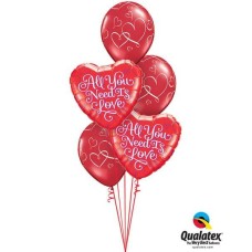 Bouquet 125 All You Need Is Love Qualatex #21827-2 40862-3