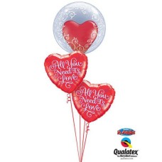 Bouquet 136 Deco Bubble Fancy Filigree Qualatex #13963 21827-2 24663-1