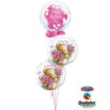 Bukiet 262 Deco Bubble Butterflies & Flowers Qualatex #11560 11978 90589-2