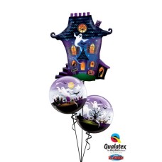 Bouquet 367 Ghostly Haunted House Qualatex #37949 36565-2