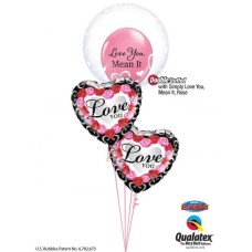 Bouquet 803 I am Yours - No Refunds! Qualatex #29505 43791-1 54858-2
