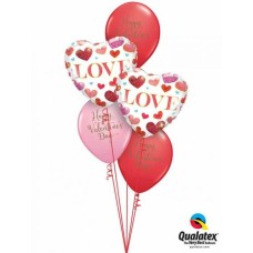 Bouquet 863 For the One I Love Qualatex #97185-2 48203-3