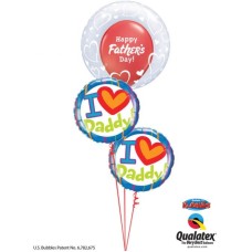 Bukiet 995 Hearts For Dad Qualatex #29505 55821-2 24362-1