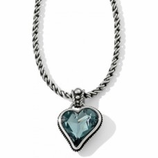 Bibi Heart Gem Reversible Necklace