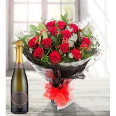 12 Red Roses & Prosecco