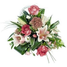Pink And White Posy (Standard)