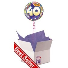 40th Birthday Balloon in a Box (Standard)