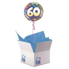 60th Birthday Balloon in a Box (Standard)