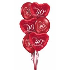 Ruby Anniversary Bouquet (Standard)