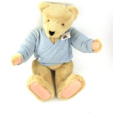 Large Jointed Blue Dressed Bear