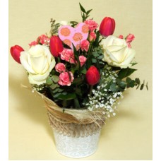 The message of love - white roses