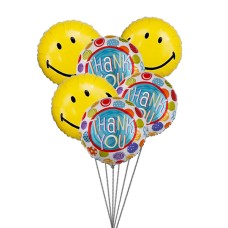 Thank You Balloon Bouquet (6-Mylar Balloons)