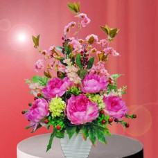 Chinese New Year Artificial Peony Flowers Delivery
