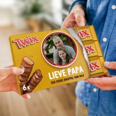 Twix bar printed with name and photo