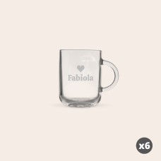 Engraved Glass Mugs (1 pcs)
