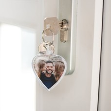 Personalised key ring - Heart - Double-sided