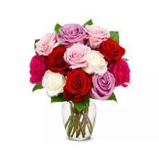 One Dozen Classic Assorted Roses