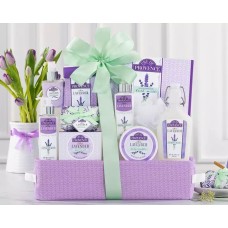 Lavender Vanilla Spa Experience Gift Basket