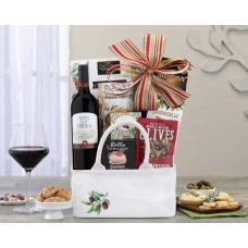 Viti Della Terra Sangiovese Red Wine Gift Basket