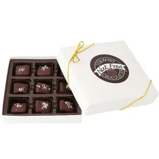 Dark Sea Salt Caramels (9pc) - Nut Free