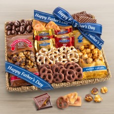 Happy Father's Day Chocolate Caramel and Crunch Grand Gift Basket