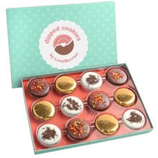 12 Autumn Celebration Chocolatey Covered Cookies
