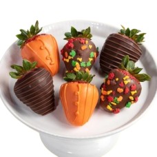 Fall Chocolate Covered Strawberries - 6 Berries
