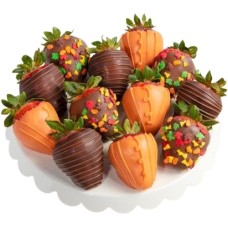Autumn Delight Dipped Strawberries - 12 Berries
